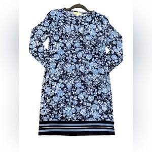 Michael Kors chiltington long sleeve border dress crew